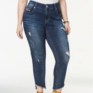 Seven7 Ripped Jeans, Plus Size 14W